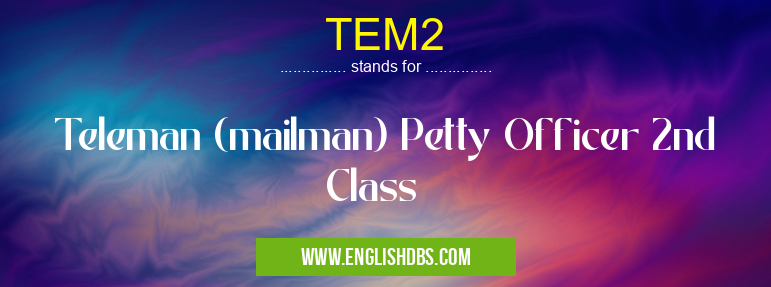 TEM2 means Teleman (mailman) Petty Officer 2nd Class TEM2