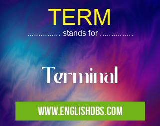 TERM means Terminal TERM