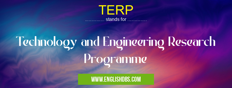 TERP means Technology and Engineering Research Programme TERP