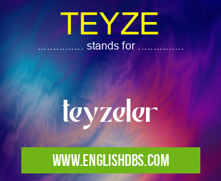 TEYZE means teyzeler TEYZE