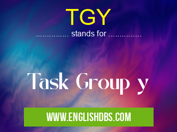 TGY means Task Group y TGY