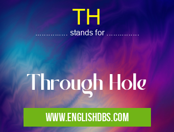 TH means Through Hole TH