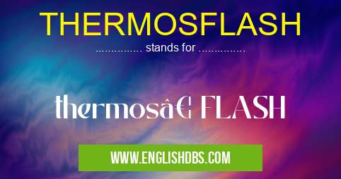 THERMOSFLASH means thermos… FLASH THERMOSFLASH