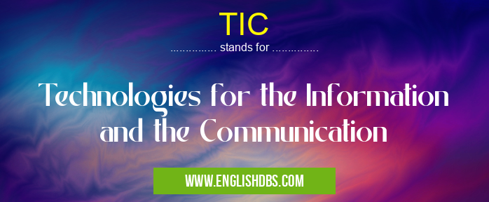 TIC means Technologies for the Information and the Communication TIC