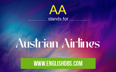 AA means Austrian Airlines AA