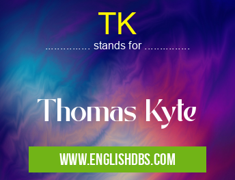 TK means Thomas Kyte TK
