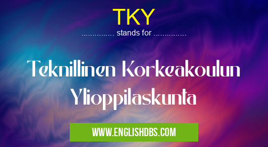 TKY means Teknillinen Korkeakoulun Ylioppilaskunta TKY