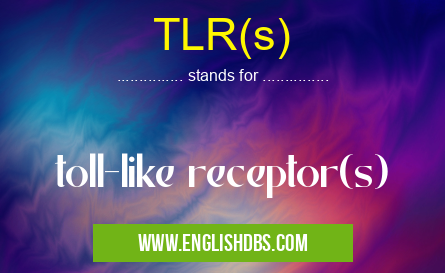 TLR(s) means toll-like receptor(s) TLR(s)