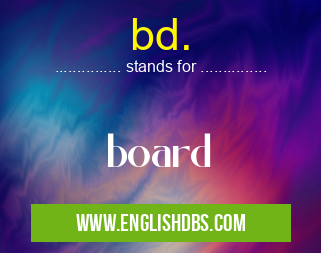 bd. means board bd.