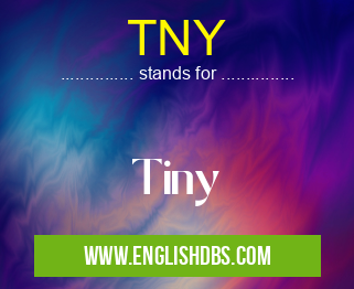 TNY means Tiny TNY