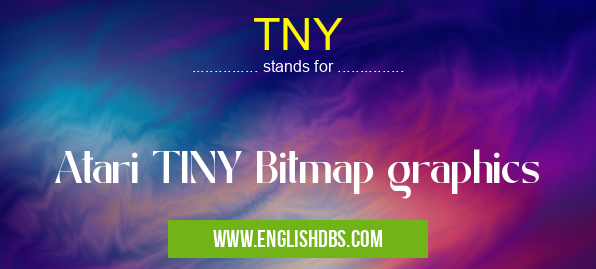 TNY means Atari TINY Bitmap graphics TNY