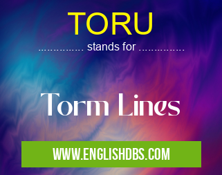 TORU means Torm Lines TORU