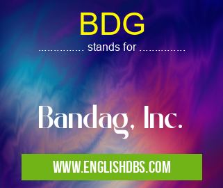 BDG means Bandag, Inc. BDG