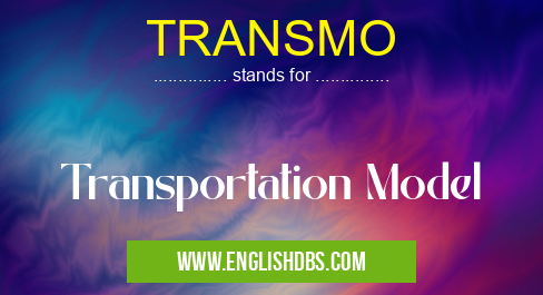 TRANSMO means Transportation Model TRANSMO