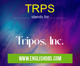 TRPS means Tripos, Inc. TRPS