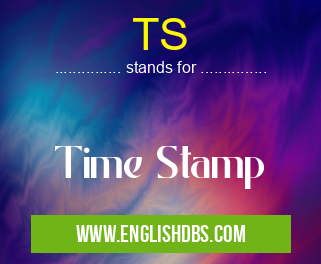 TS means Time Stamp TS