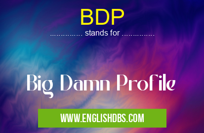 BDP means Big Damn Profile BDP