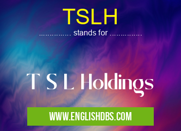 TSLH means T S L Holdings TSLH