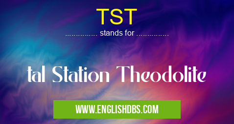 TST means tal Station Theodolite TST