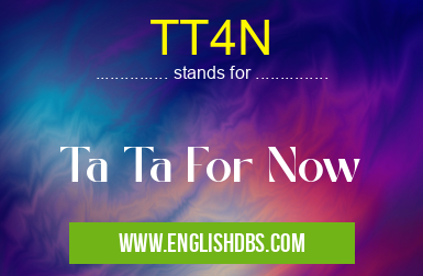 TT4N means Ta Ta For Now TT4N