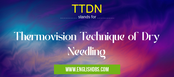 TTDN means Thermovision Technique of Dry Needling TTDN