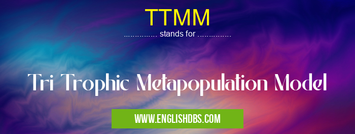 TTMM means Tri Trophic Metapopulation Model TTMM