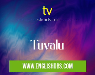 tv means Tuvalu tv