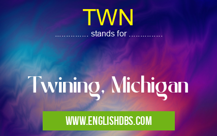 TWN means Twining, Michigan TWN