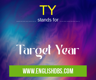 TY means Target Year TY