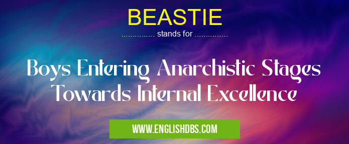BEASTIE means Boys Entering Anarchistic Stages Towards Internal Excellence BEASTIE