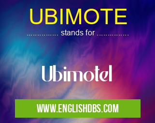 UBIMOTE means Ubimotel UBIMOTE