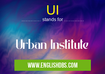UI means Urban Institute UI