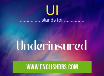 UI means Underinsured UI