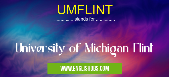 UMFLINT means University of Michigan-Flint UMFLINT
