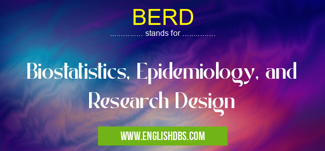 BERD means Biostatistics, Epidemiology, and Research Design BERD