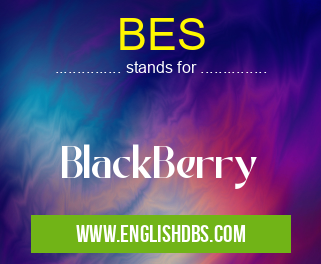 BES means BlackBerry BES