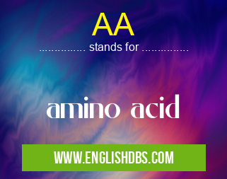 AA means amino acid AA
