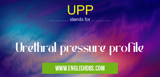 UPP means Urethral pressure profile UPP