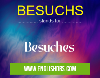 BESUCHS means Besuches BESUCHS
