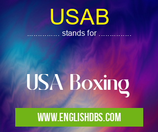 USAB means USA Boxing USAB