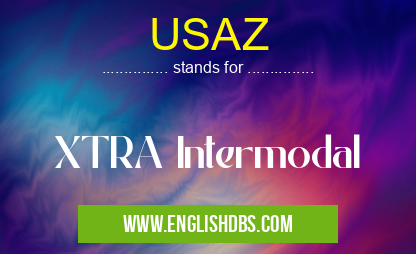 USAZ means XTRA Intermodal USAZ