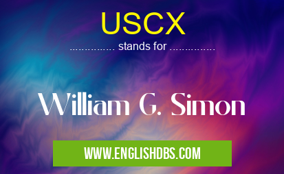 USCX means William G. Simon USCX