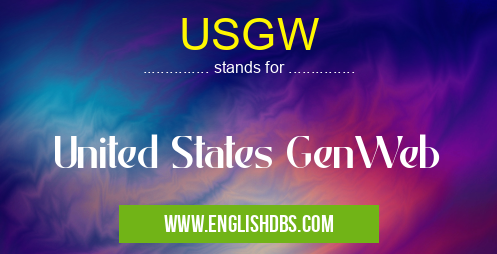 USGW means United States GenWeb USGW