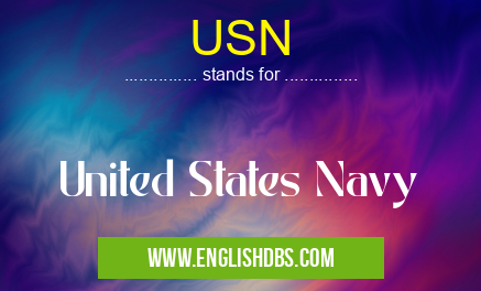 USN means United States Navy USN
