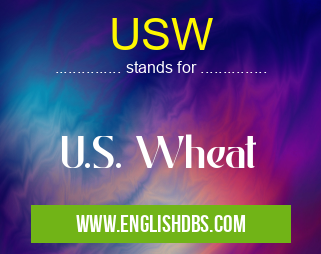 USW means U.S. Wheat USW
