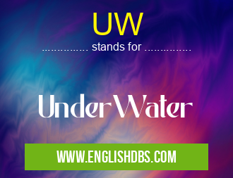 UW means UnderWater UW