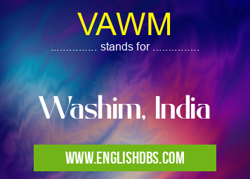 VAWM means Washim, India VAWM