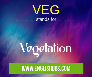 VEG means Vegetation VEG