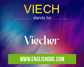 VIECH means Viecher VIECH