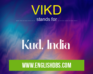 VIKD means Kud, India VIKD